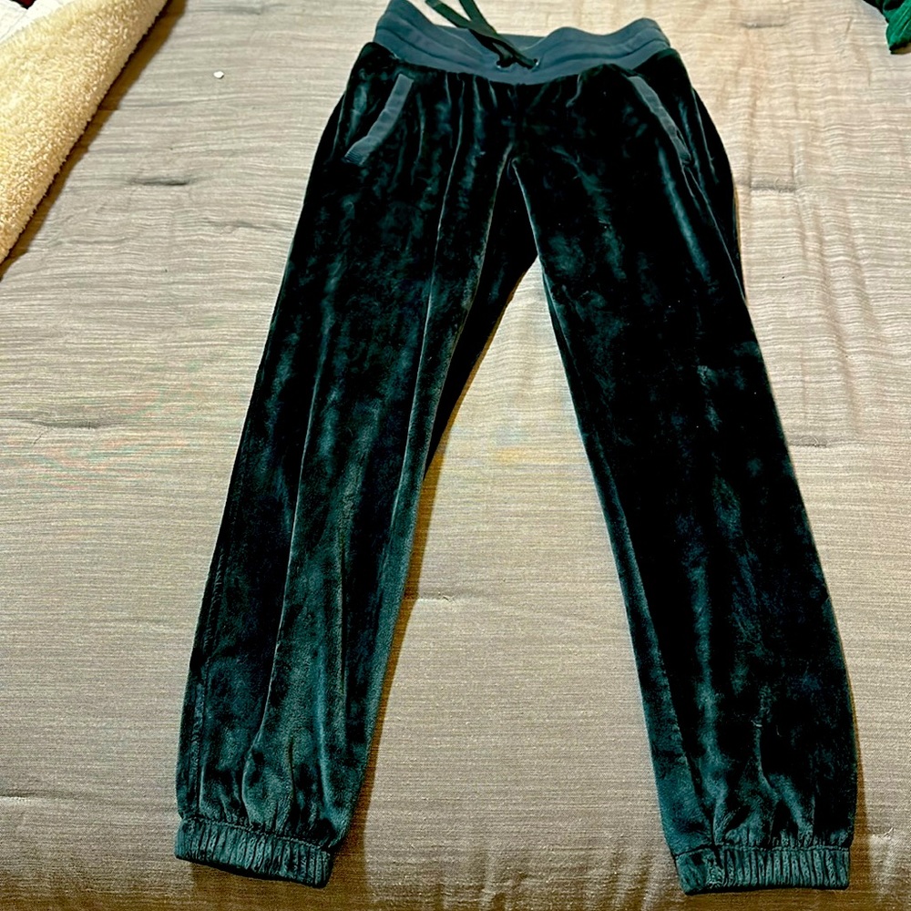 Athleta joggers in velvet